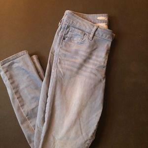 Old Navy Pale Blue Mid Rise Size 10 Stretch Jeans